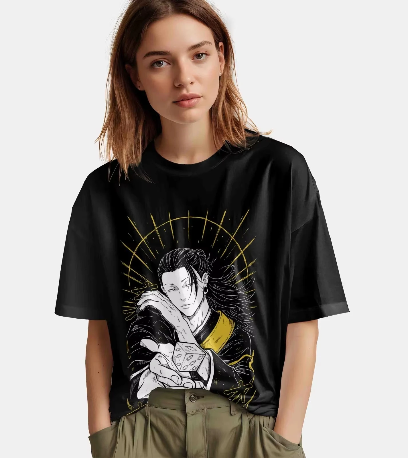 Jujutsu Kaisen Anime Geto Suguru Printed T-shirt Summer Men's and Women's T-shirt Trendy Loose Casual Y2K Short Sleeve 2026 New