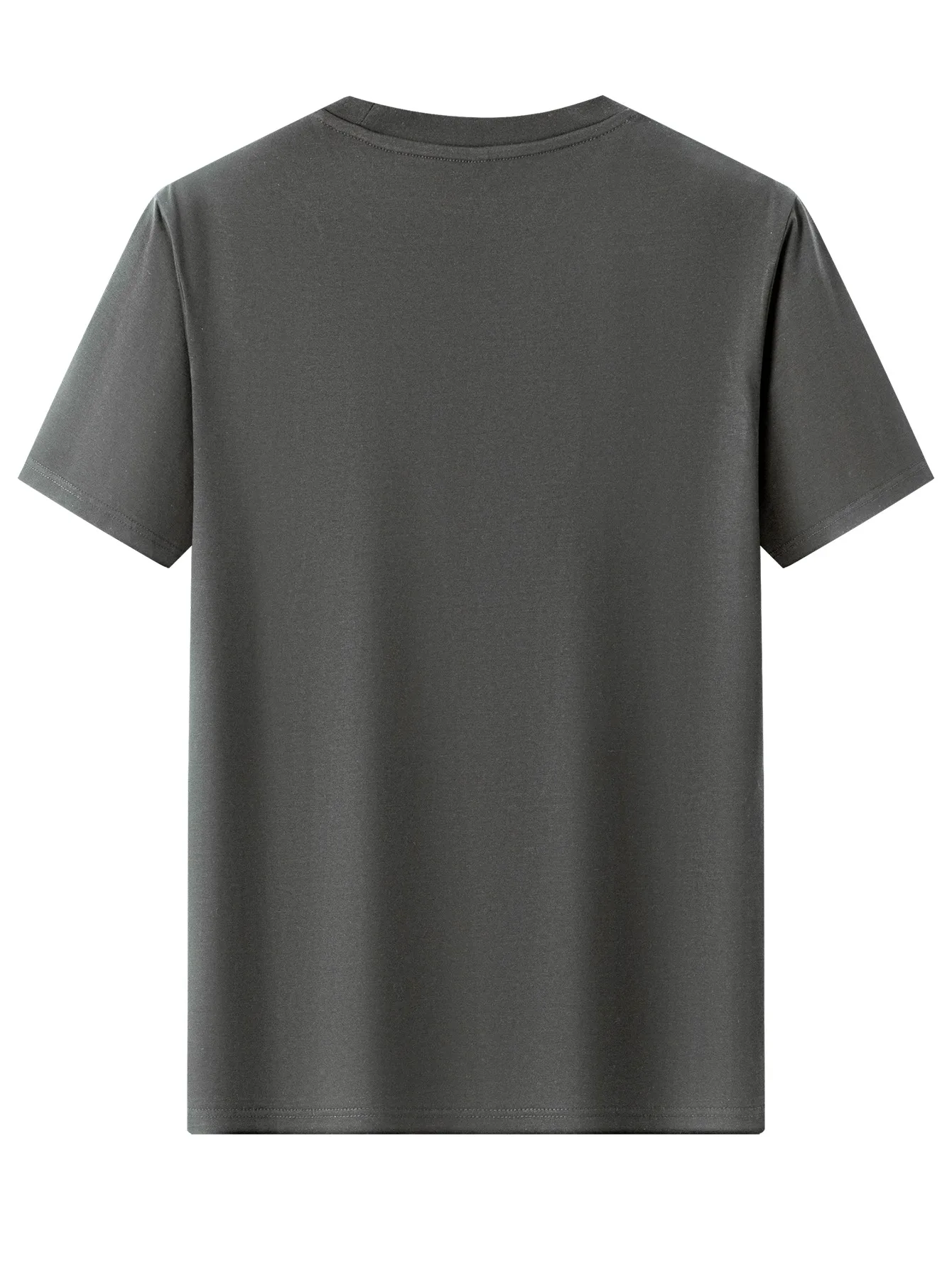 Men's Summer 100% Pure Cotton Fashionable Casual Loose Perfectly Letter Printed Round Neck Short Sleeved T-Shirt Top