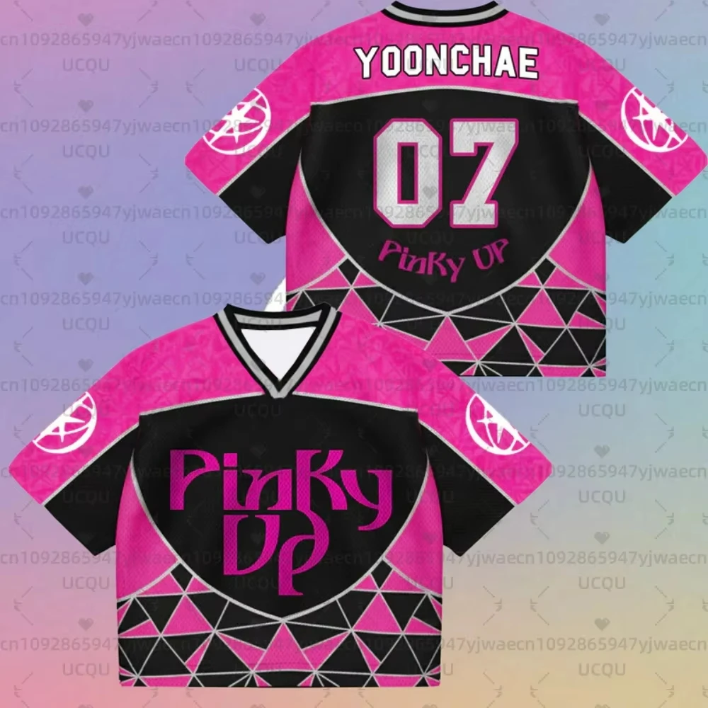Summer Men's Women's Concert Outfit Katseye New Single Pinky Up Jersey Gifts For Fans Fans Gift Short Sleeve Casual T-shirt Tops