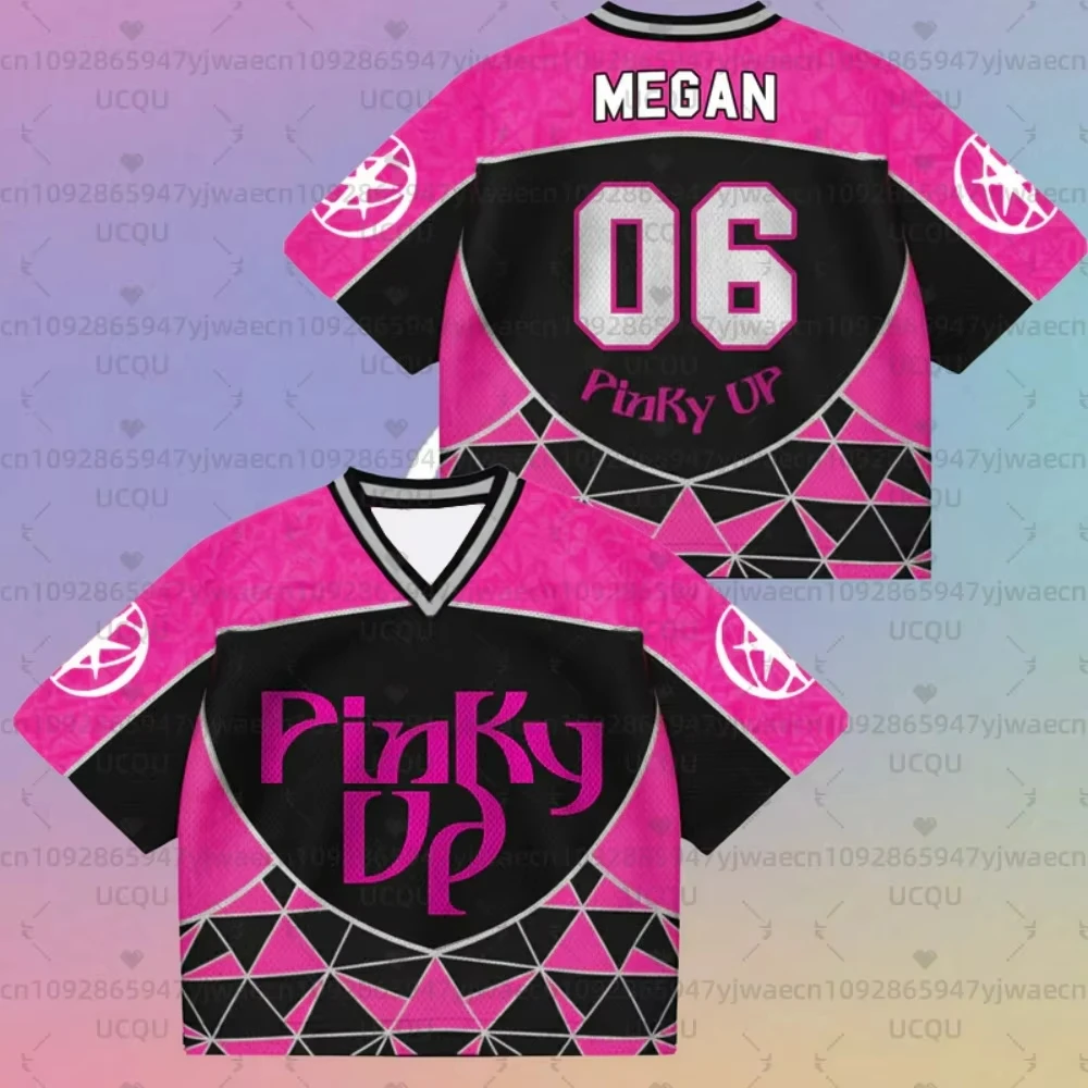 Summer Men's Women's Concert Outfit Katseye New Single Pinky Up Jersey Gifts For Fans Fans Gift Short Sleeve Casual T-shirt Tops