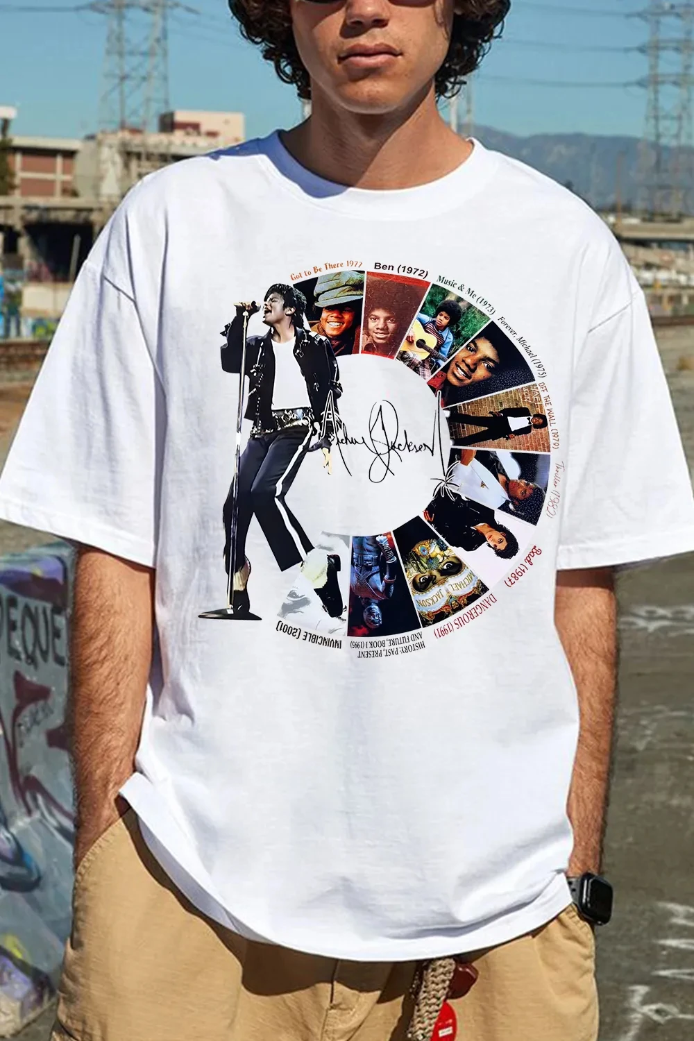 2026 Michael Jackson Graphic Tshirt Mens Womens Cotton Tees Ummer Casual Short Sleeve Round Neck Clothing Loose Tops Trend