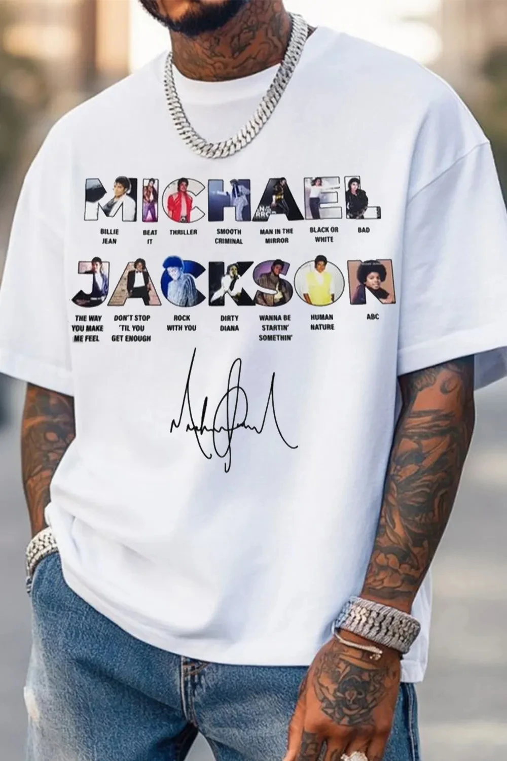 2026 Michael Jackson Graphic Tshirt Mens Womens Cotton Tees Ummer Casual Short Sleeve Round Neck Clothing Loose Tops Trend