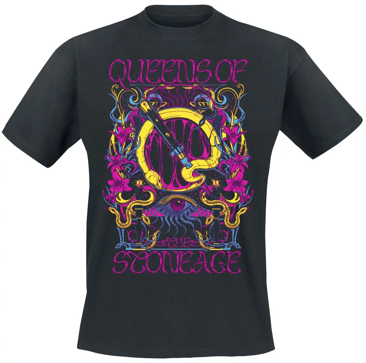 QOTSA Skull Queens of The Stone Age T-Shirt Men Women Metal Rock Band Graphic Tee Cotton Summer Streetwear Top
