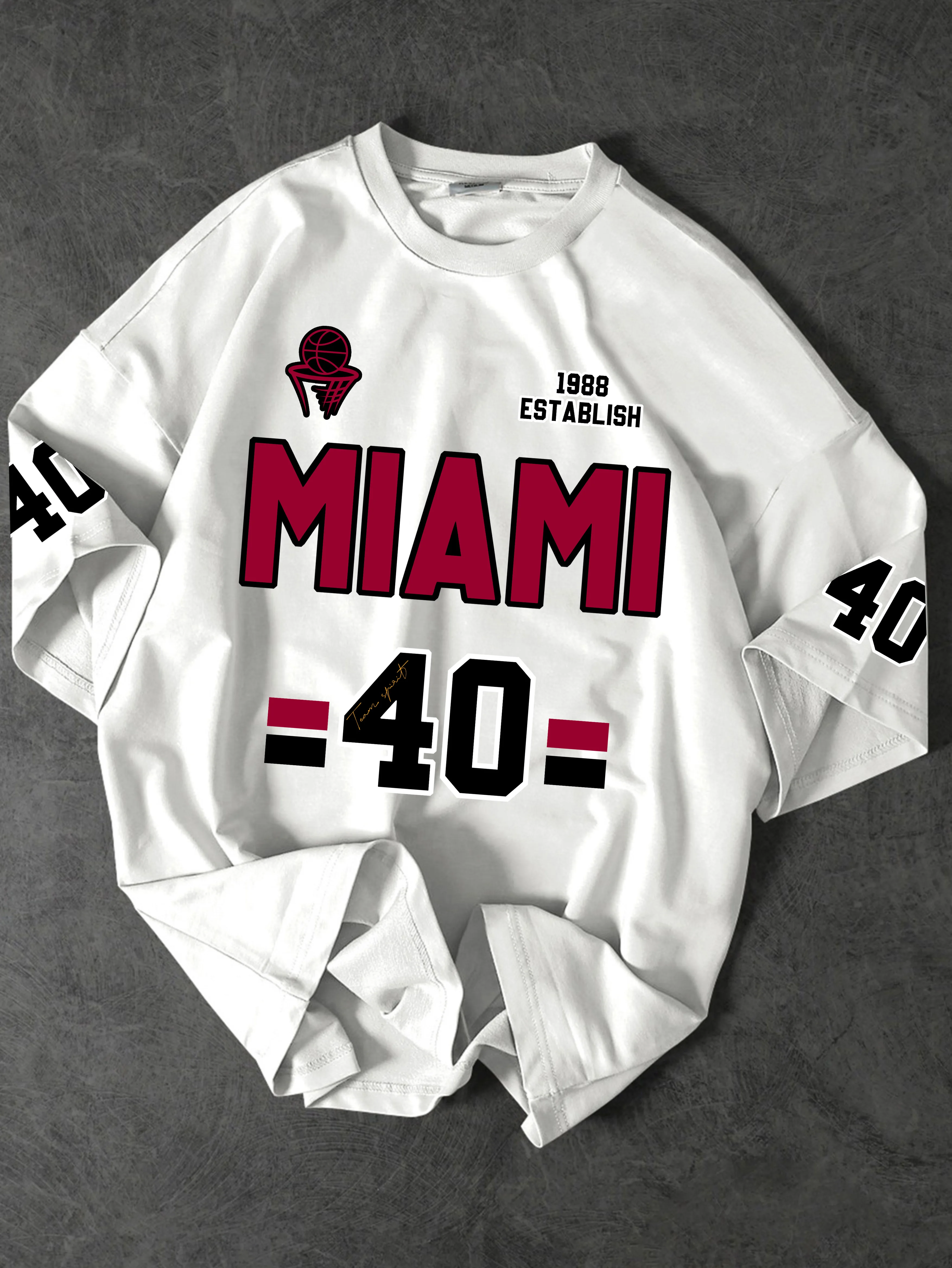Vintage "Miami 1988" Sport Jersey Graphic T-Shirt