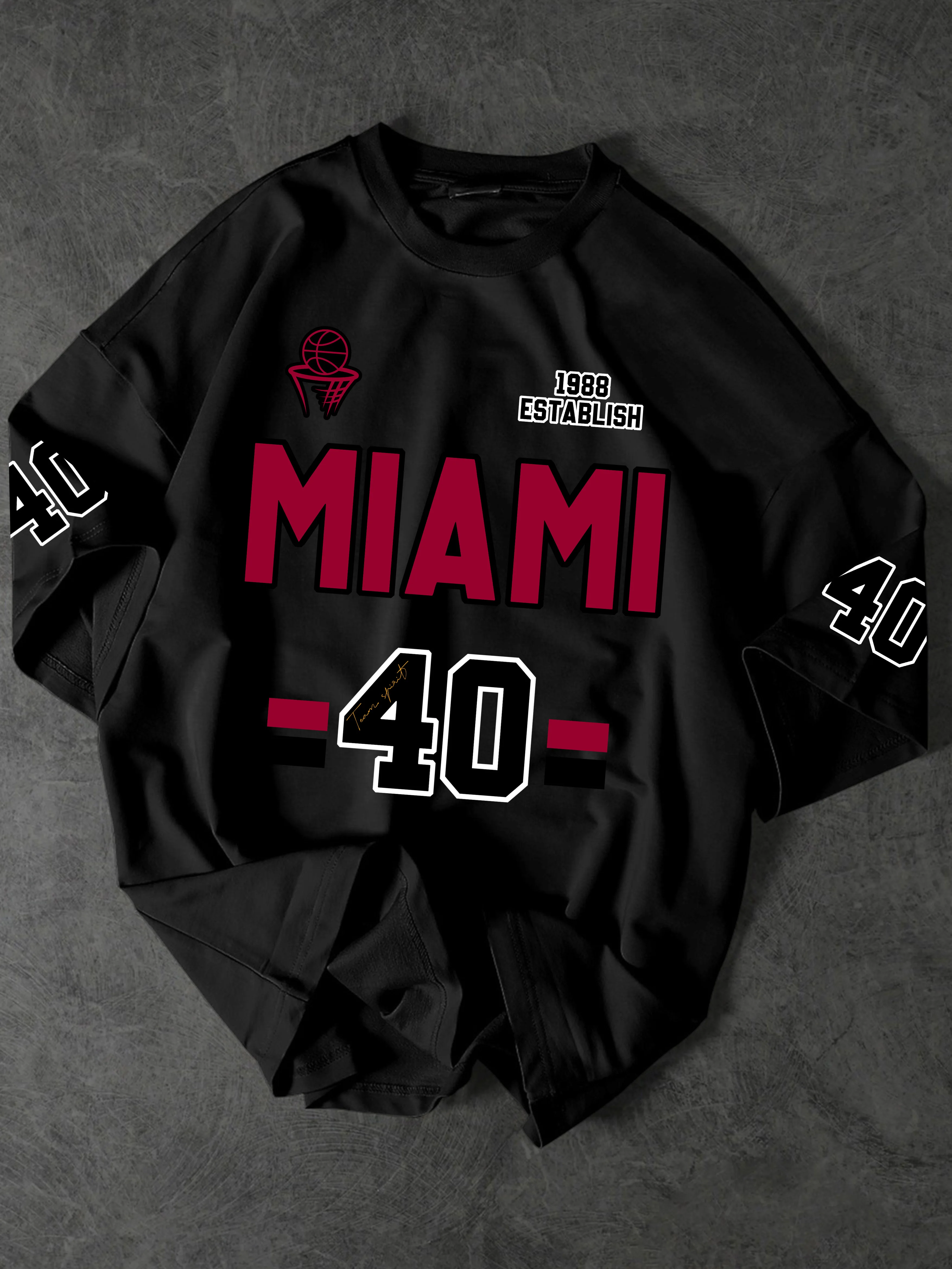 Vintage "Miami 1988" Sport Jersey Graphic T-Shirt