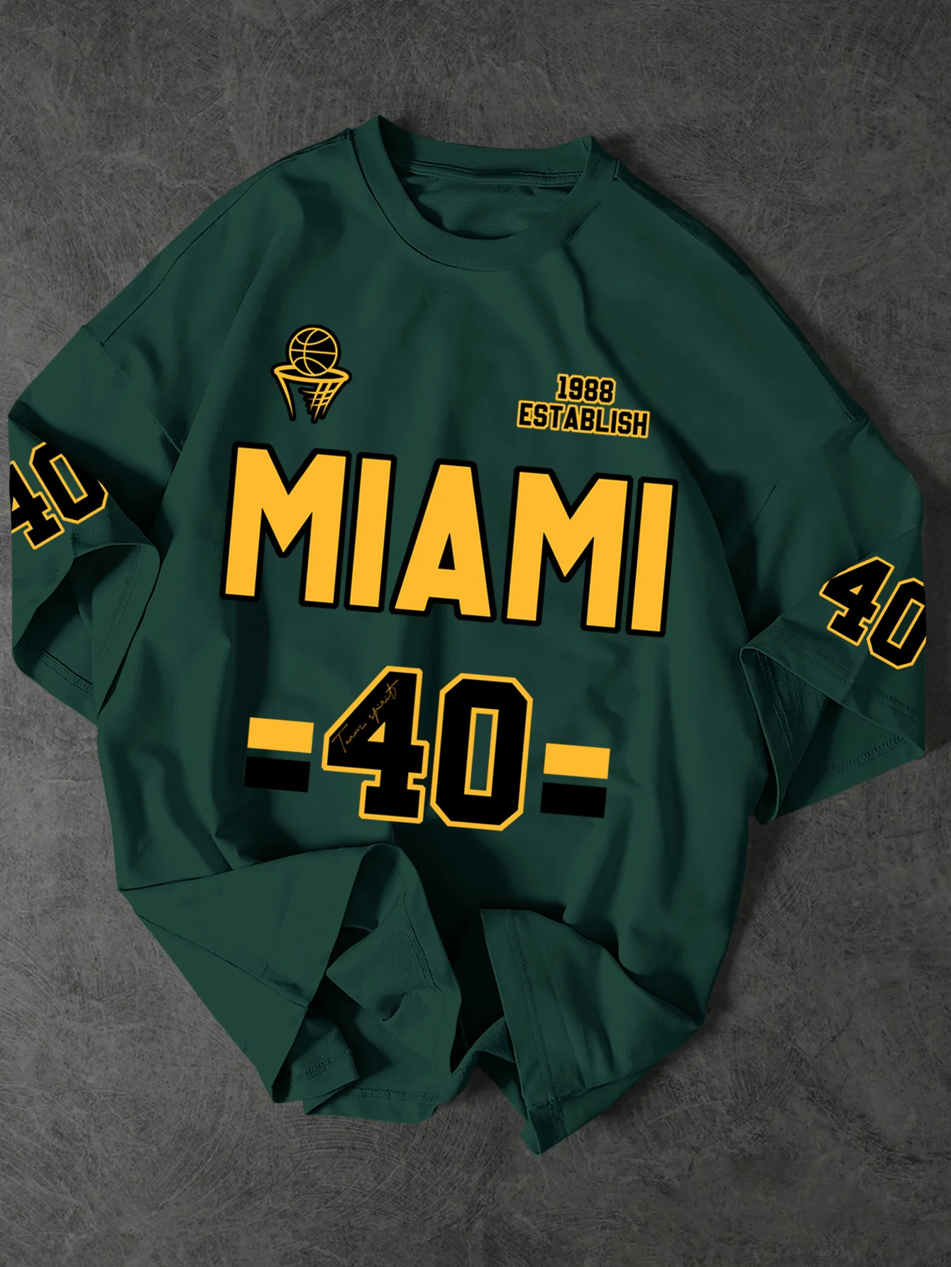 Vintage "Miami 1988" Sport Jersey Graphic T-Shirt