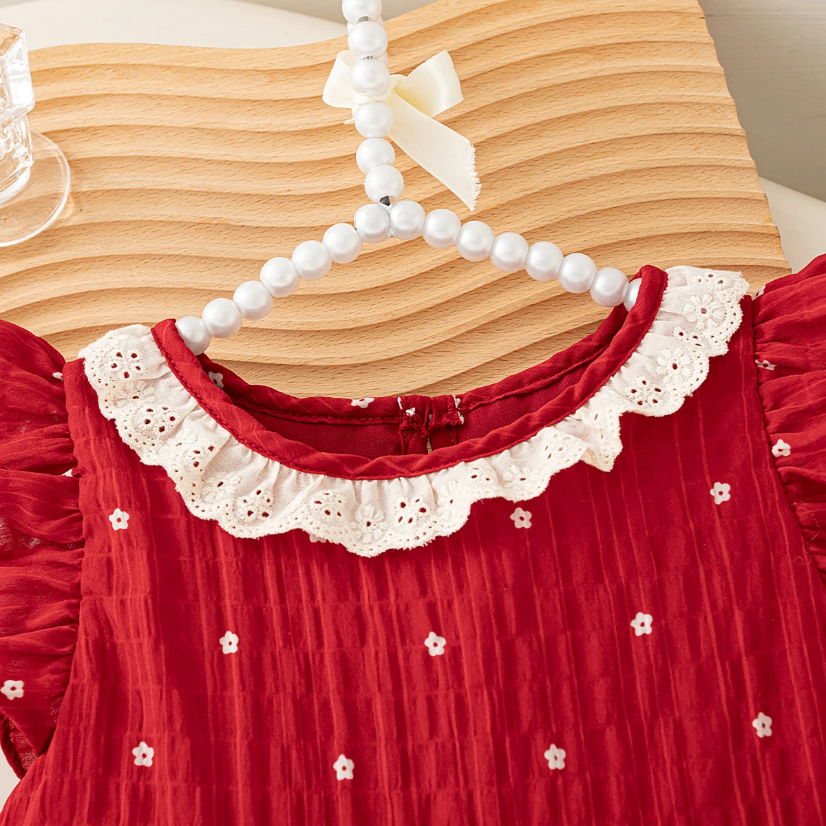 Baby Girl Dress Summer Flowers And Small Flying Sleeves Girl Dress Cute Beach Princess Baby Dress Baby Girl Clothing