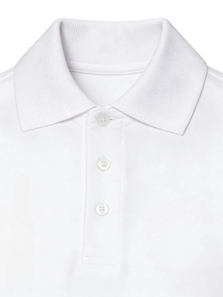 Men's White Short-sleeved Polo Shirt with Punk Guitar Print, Y2K American Trendy Streetwear, Fashionable Retro Classic Shirt.
