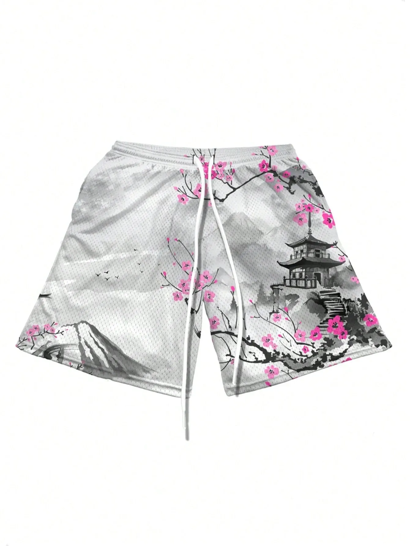 2026 Summer New Style Men's Shorts with 3D Pattern Printing - Street Casual Fashion Comfortable Breathable Lightweight