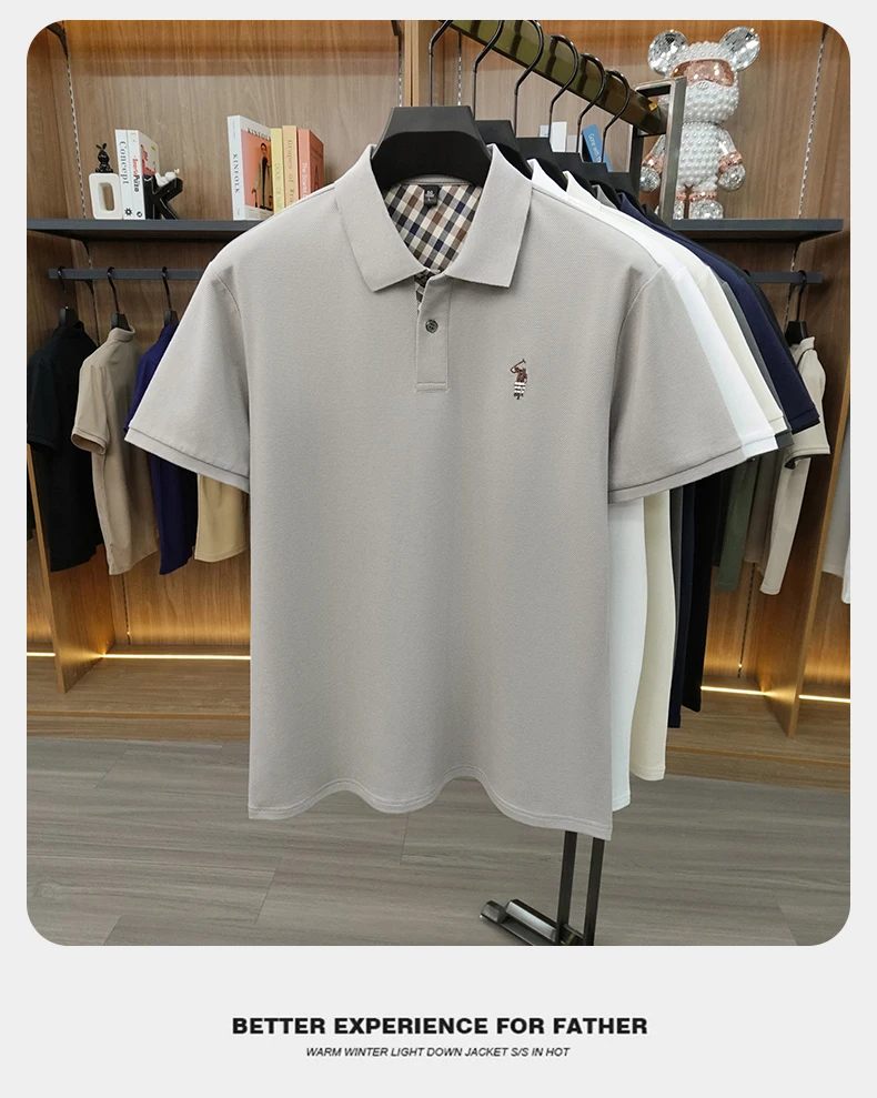 Designer brand men's polo shirt short sleeve summer new luxury pony embroidery casual Paul fashion breathable high-end T-shirt