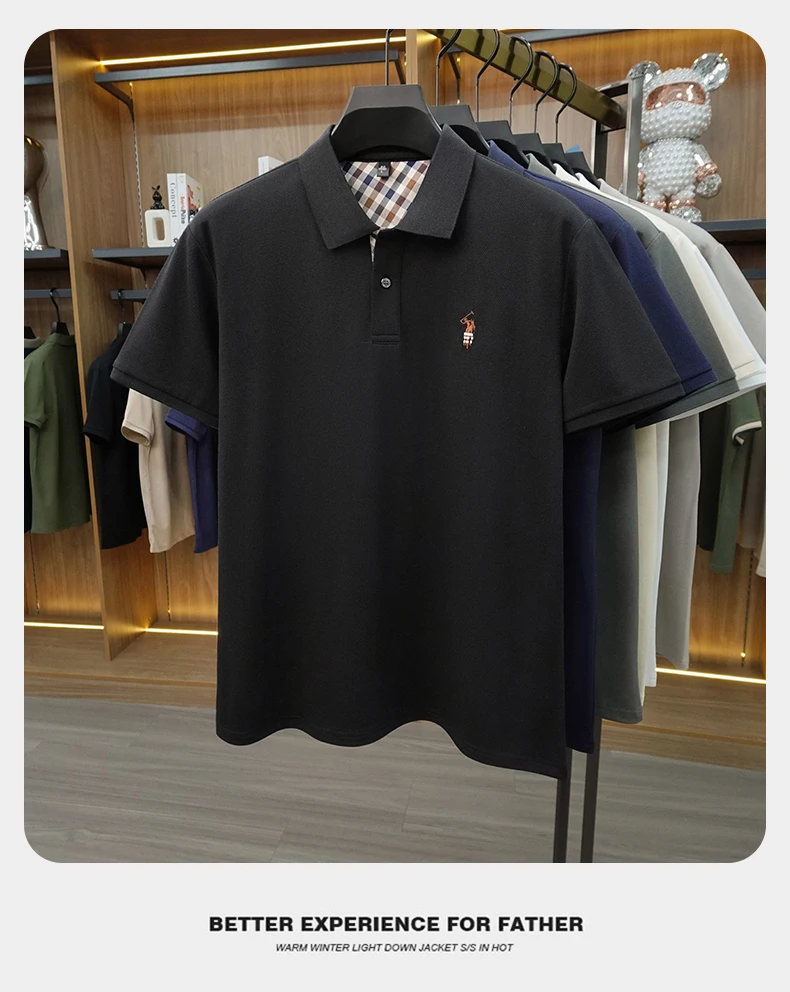Designer brand men's polo shirt short sleeve summer new luxury pony embroidery casual Paul fashion breathable high-end T-shirt