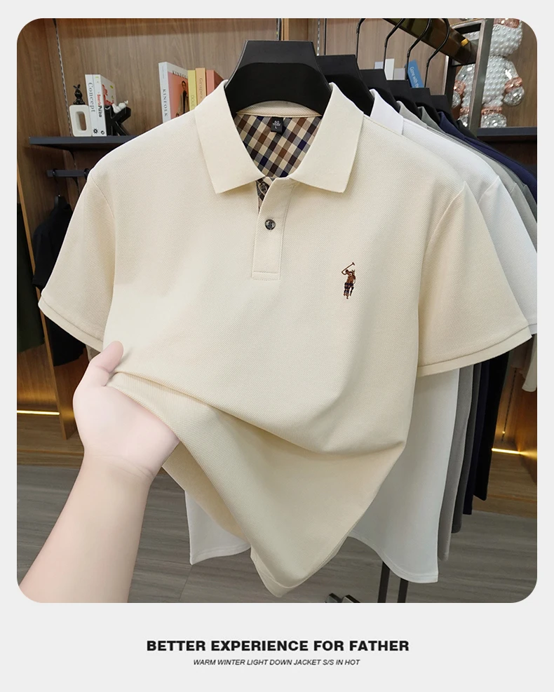 Designer brand men's polo shirt short sleeve summer new luxury pony embroidery casual Paul fashion breathable high-end T-shirt
