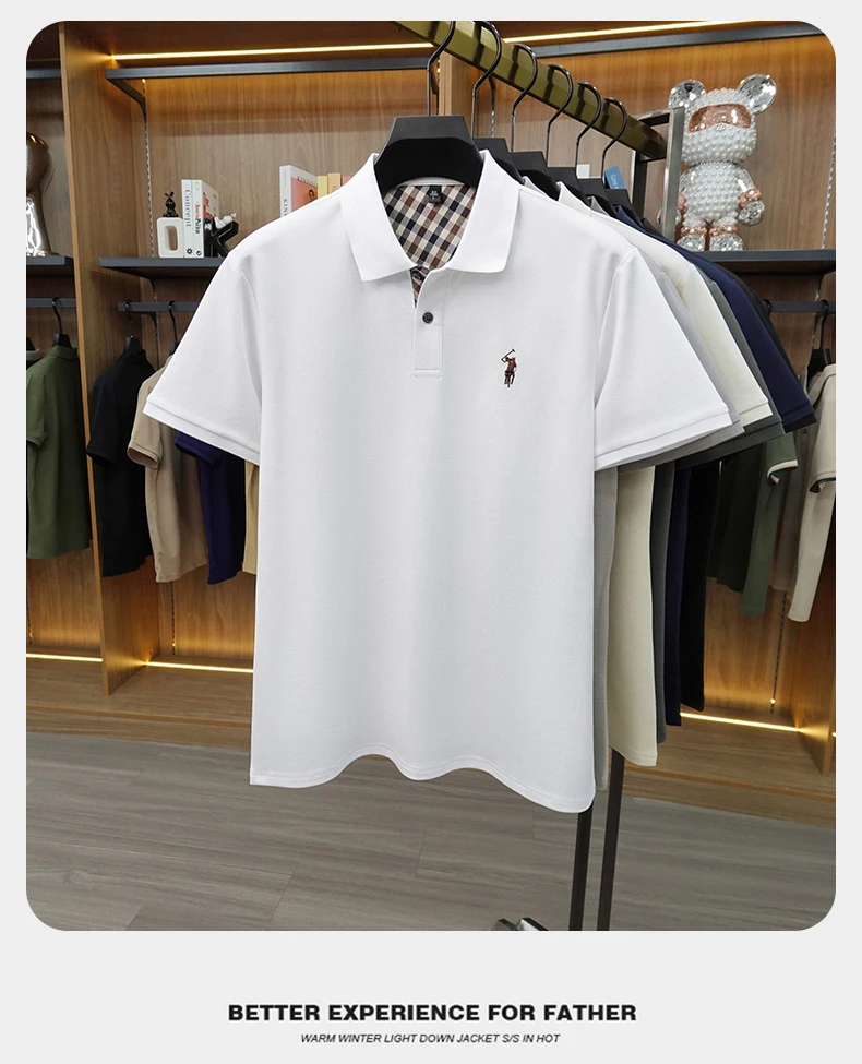 Designer brand men's polo shirt short sleeve summer new luxury pony embroidery casual Paul fashion breathable high-end T-shirt