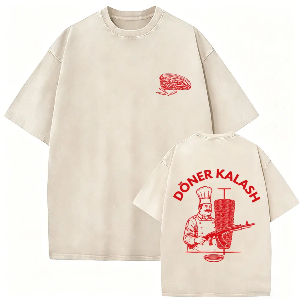 Washed Vintage Brothers in Arms ST Michael Protect Us T-shirt Forward Observations Group T-shirts Men Retro Oversized T Shirts