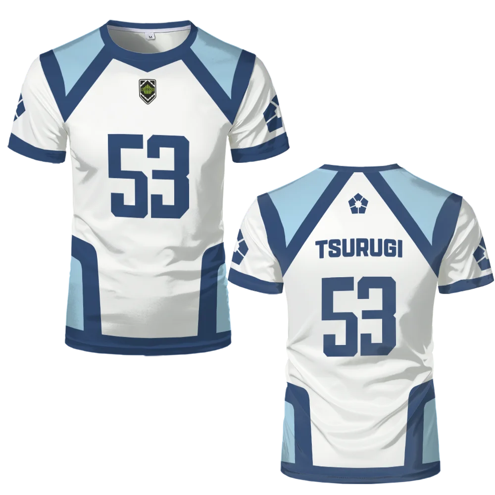 Popular Blue Lock Jersey Nagi Seishiro Uniform 3D Print Anime T-Shirt Summer 2026 New Men Women Cosplay Sports Football Top
