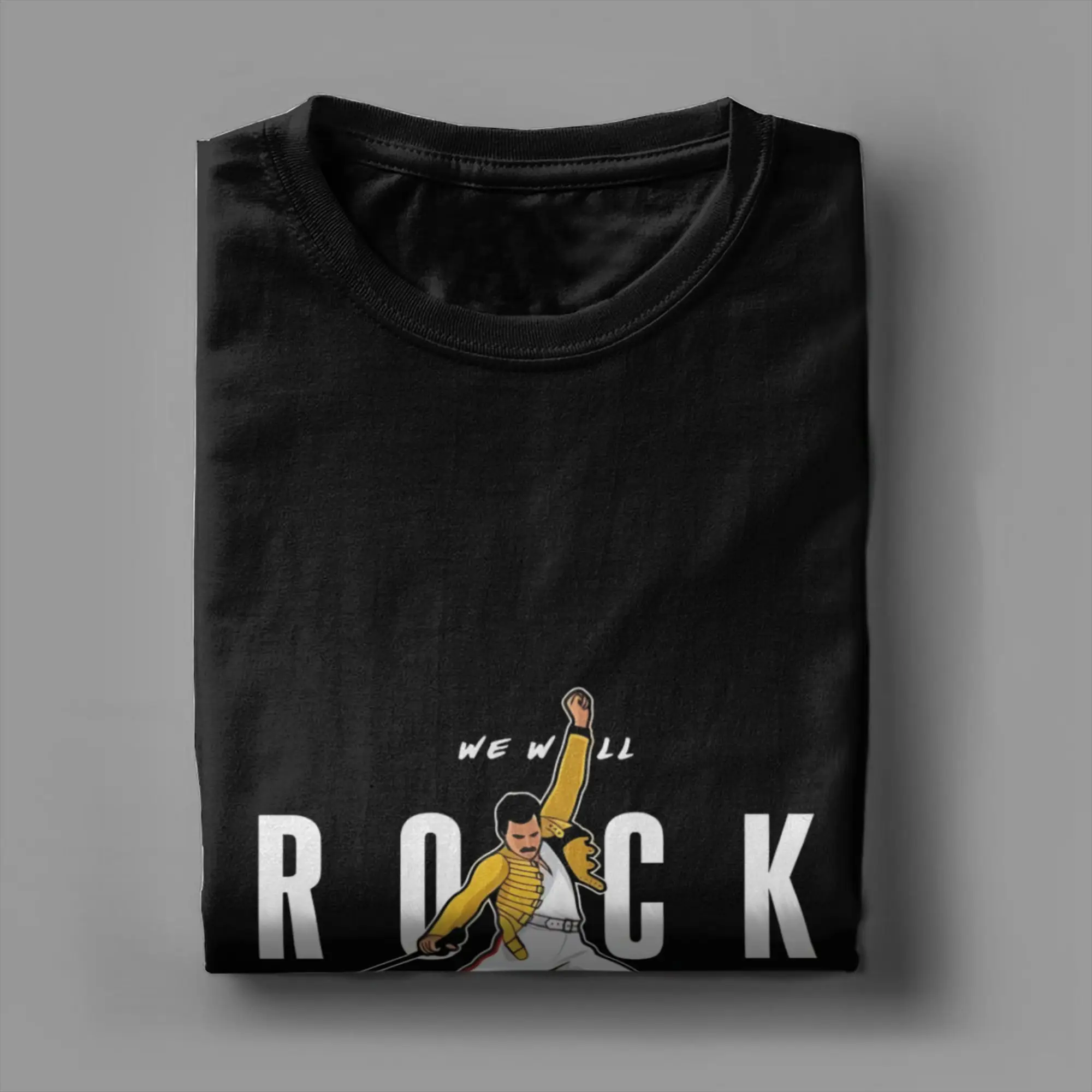 Singer Freddie Mercury Men's T Shirt Novelty Tee Shirt Short Sleeve O Neck T-Shirts Cotton Birthday Present Clothes