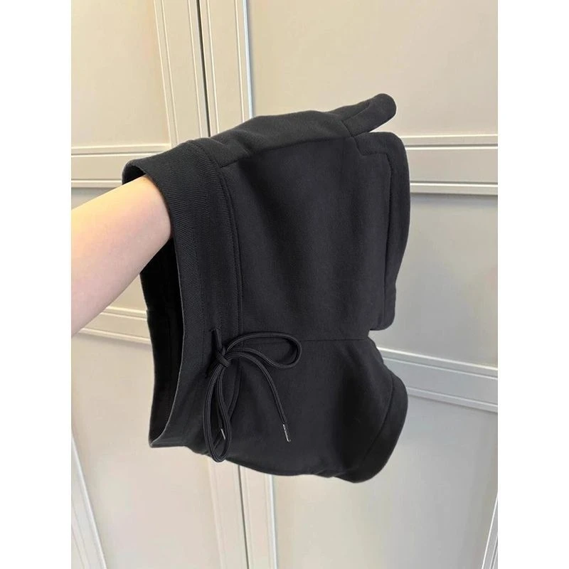 High Waist Wide Leg Shorts Women Summer Sport Casual Loose Fit Solid Elastic Waist Outdoor Basic Summer Bottoms Womens Clothing