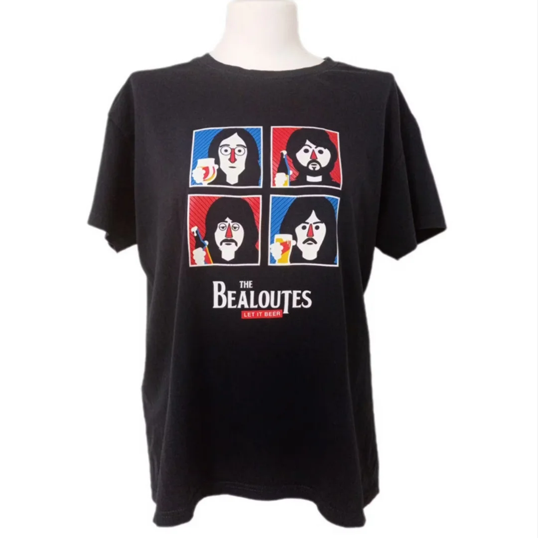 The Beatles Vintage Rock Cotton Men's Clothing Short Sleeve Y2k Selling Popular Fashion Daily Street Style Summer New T-shirt