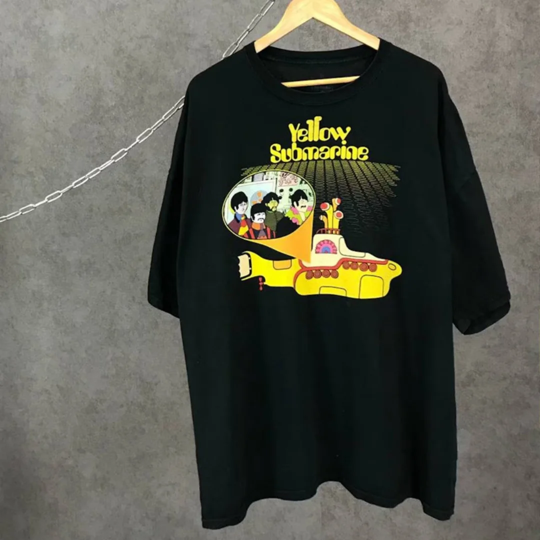 The Beatles Vintage Rock Cotton Men's Clothing Short Sleeve Y2k Selling Popular Fashion Daily Street Style Summer New T-shirt