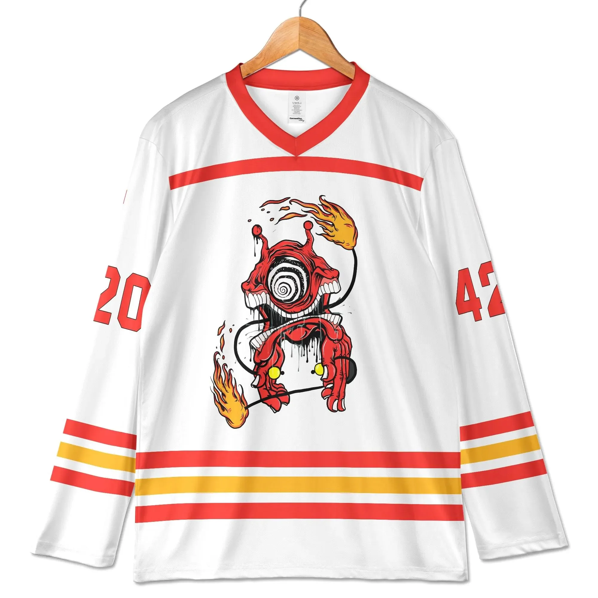 Spring Summer Men's Long-Sleeved Top Subtronics Rave Jersey Cyclop Hockey Shirt Bold Festival Outfit Athleisure Quick-drying Top