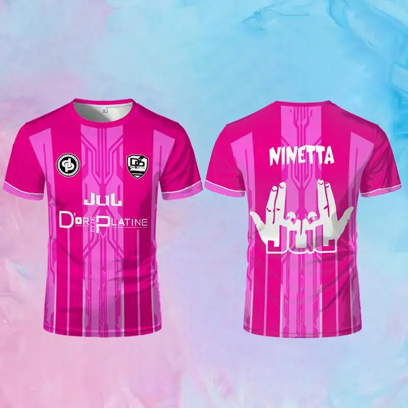 Toto Ninetta Maillot Jul Dtp 3D Print Sports Quick-dry Breathable Men T-shirt Jersey Club Parent-child Short Sleeve Top Clothing
