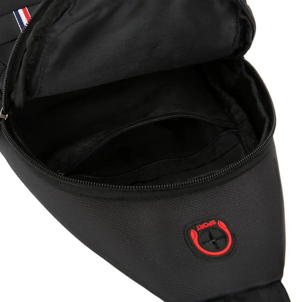 Casual Oxford Cloth Men Messenger Bags Black Blue Grey Brown USB Charge Port Sling Chest Bag Rectangle Men Crossbody Bag Male
