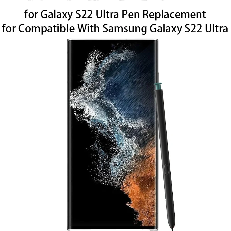 For Samsung Galaxy S22 Ultra Stylus Pen, S22U SM-S908B, SM-S908U, SM-S908N, SM-S908W S Pen Replacement, Without BLE, Touch Pen