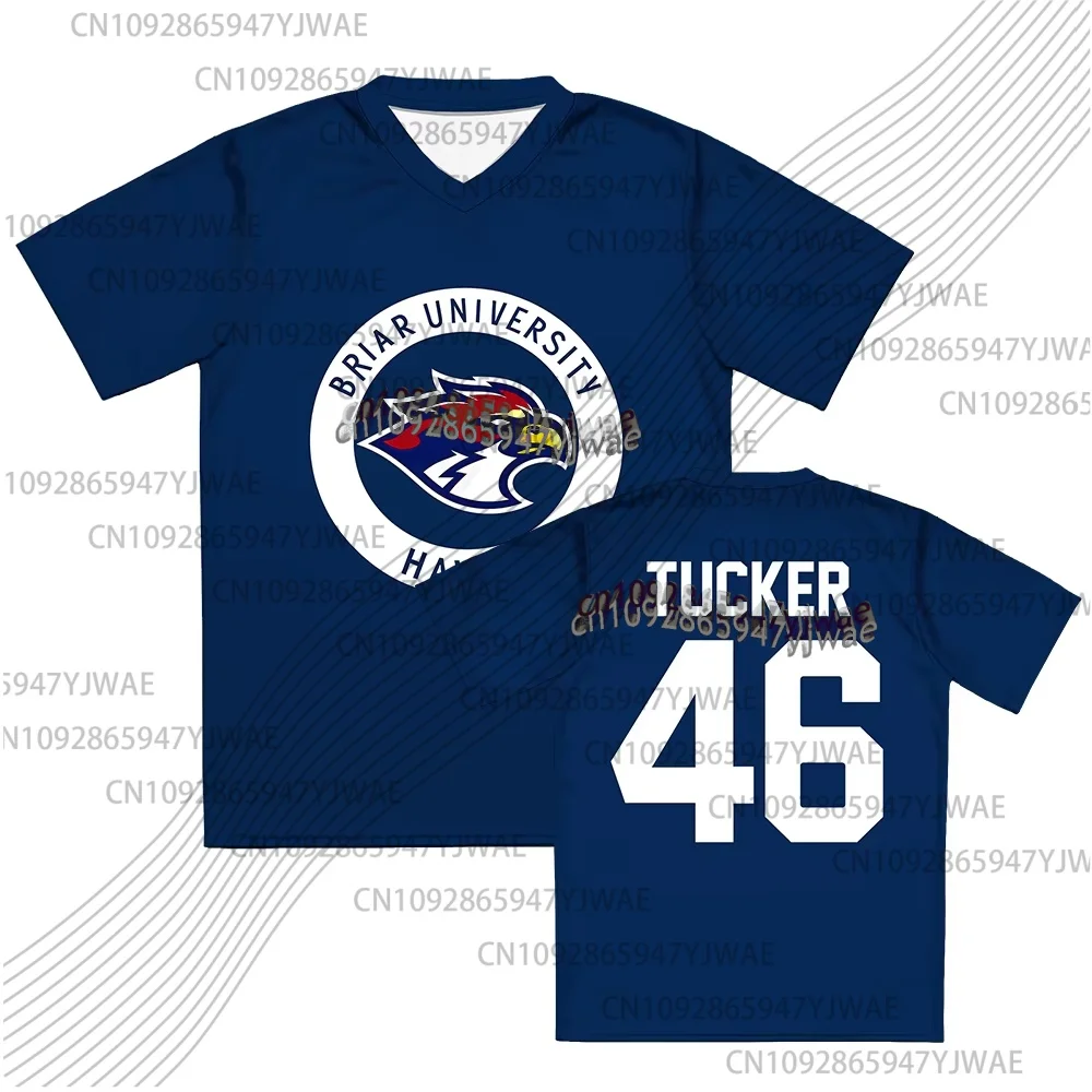 Off Campus Briar University Jersey Graham 44 22 DI LAURENTIS 66 Tucker46 T-shirt V-neck Short Sleeve women parent-child T-Shirt