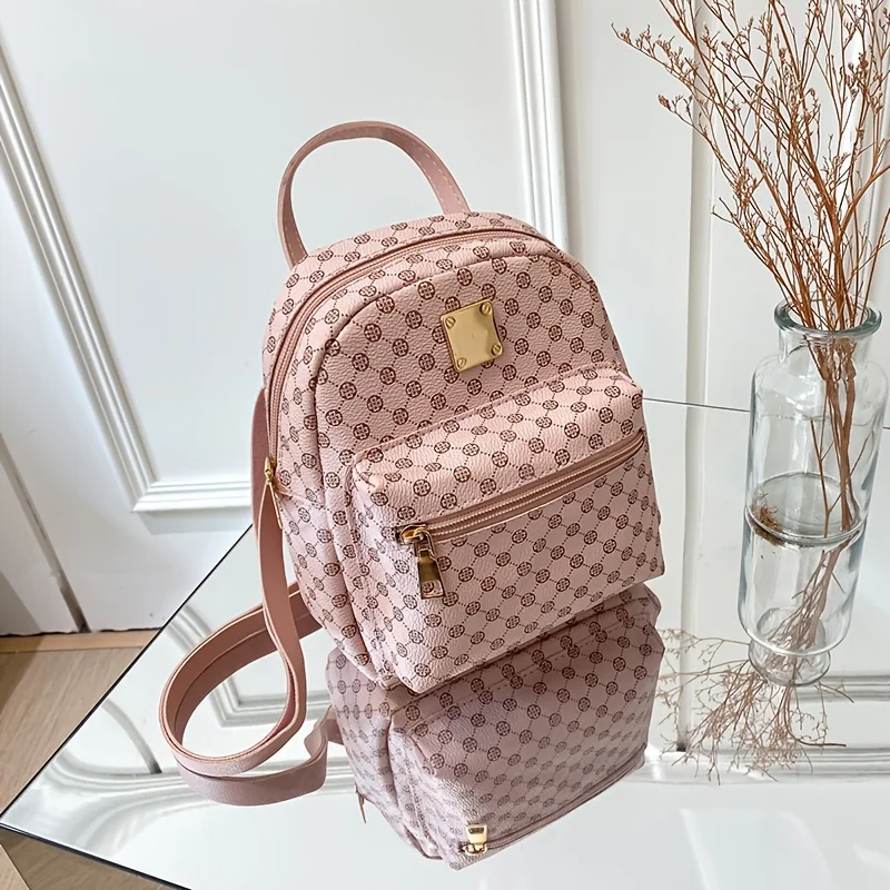 1Pc Women's Stylish Versatile Backpack for Work and Commuting, Mini Backpack, Handbag for Girls and Women