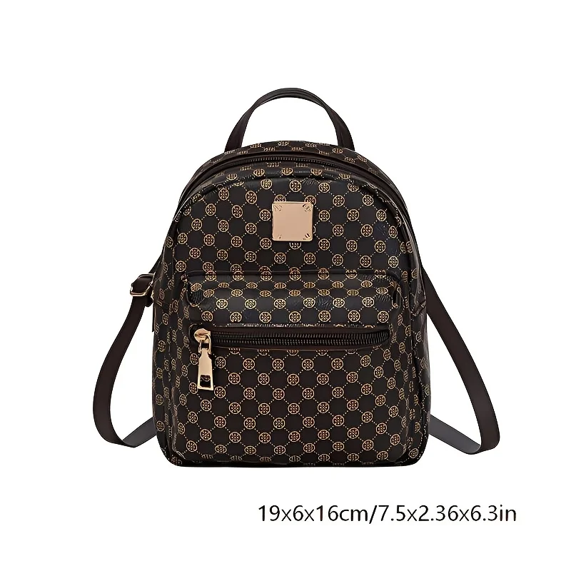 1Pc Women's Stylish Versatile Backpack for Work and Commuting, Mini Backpack, Handbag for Girls and Women