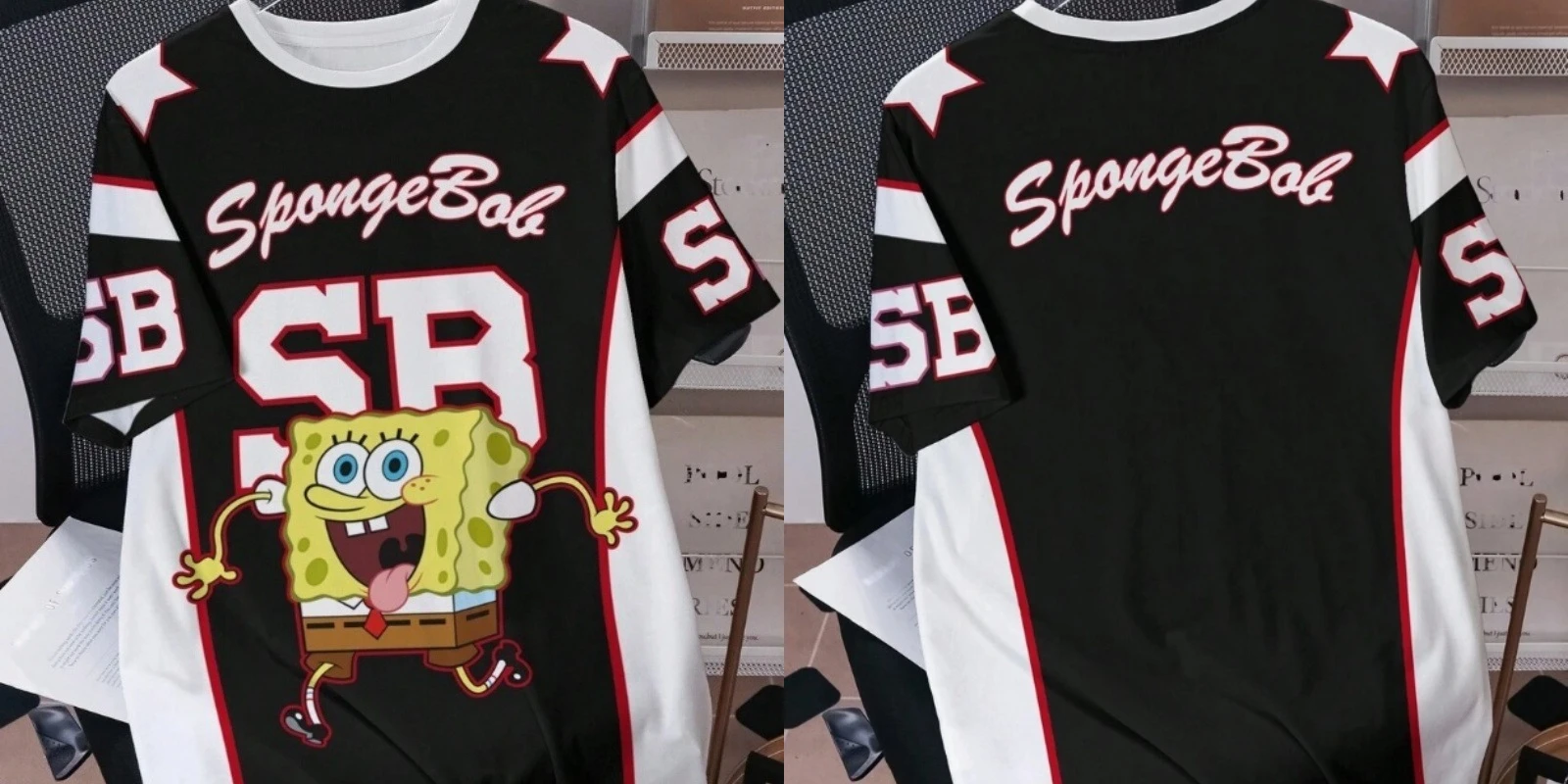 2026 SpongeBob SquarePants Anime 3D Printed Children's T-shirt Unisex Summer Breathable Lightweight Cartoon Pattern T-shirt Top