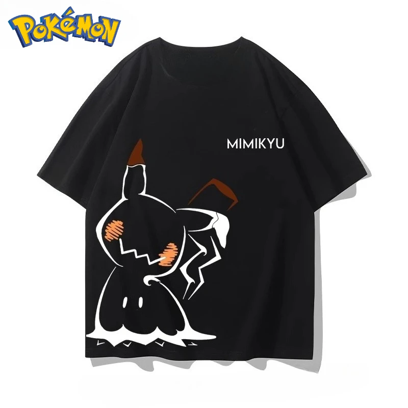 Pokémon Handheld Game Merchandise T-shirt Men's and Women's Summer New Y2K Harajuku Loose Casual Versatile Short-sleeved Top