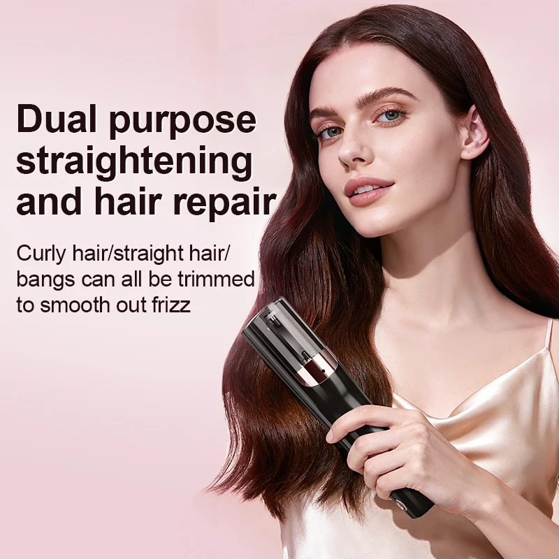 Rechargeable Cordless Split Hair Clipper, Split Hair Trimmer, Capable of Removing Damaged Hair and Caring for Hair Color.