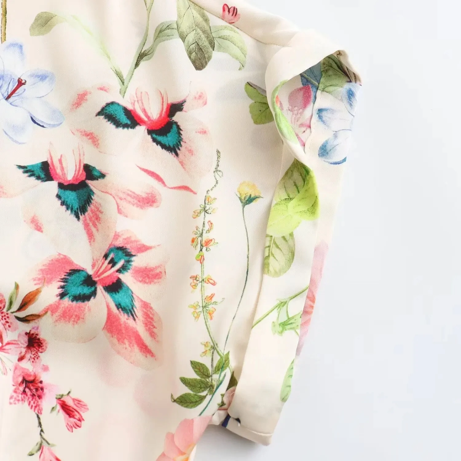 HH Boho Women Short Sleeve Summer Floral Print Dress Single Breasted Belt Slim Dress Woman Casual Vacation Beach Mini Dresses
