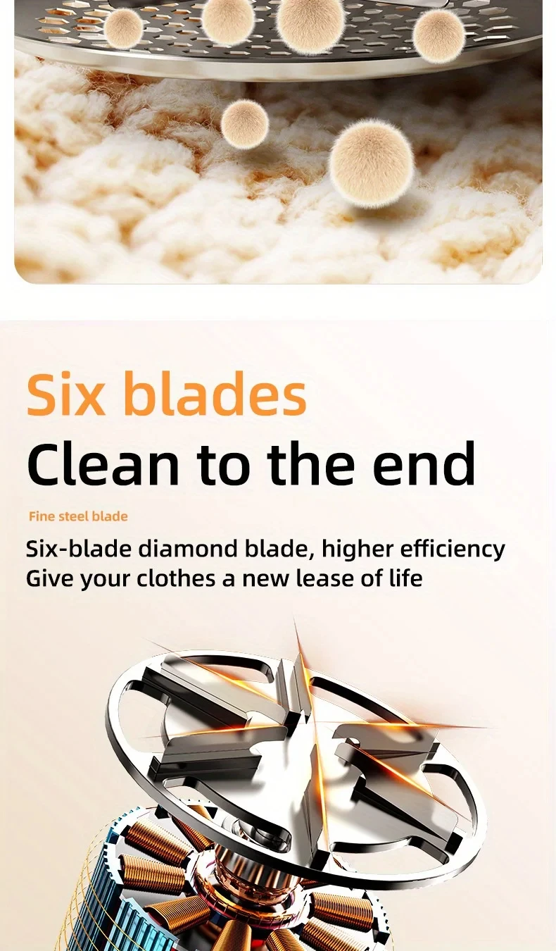 SoftAura 2-Blades Electric Lint Remover Fabric Shaver LCD Display USB Rechargeable Clothes Fuzz Remover for Home