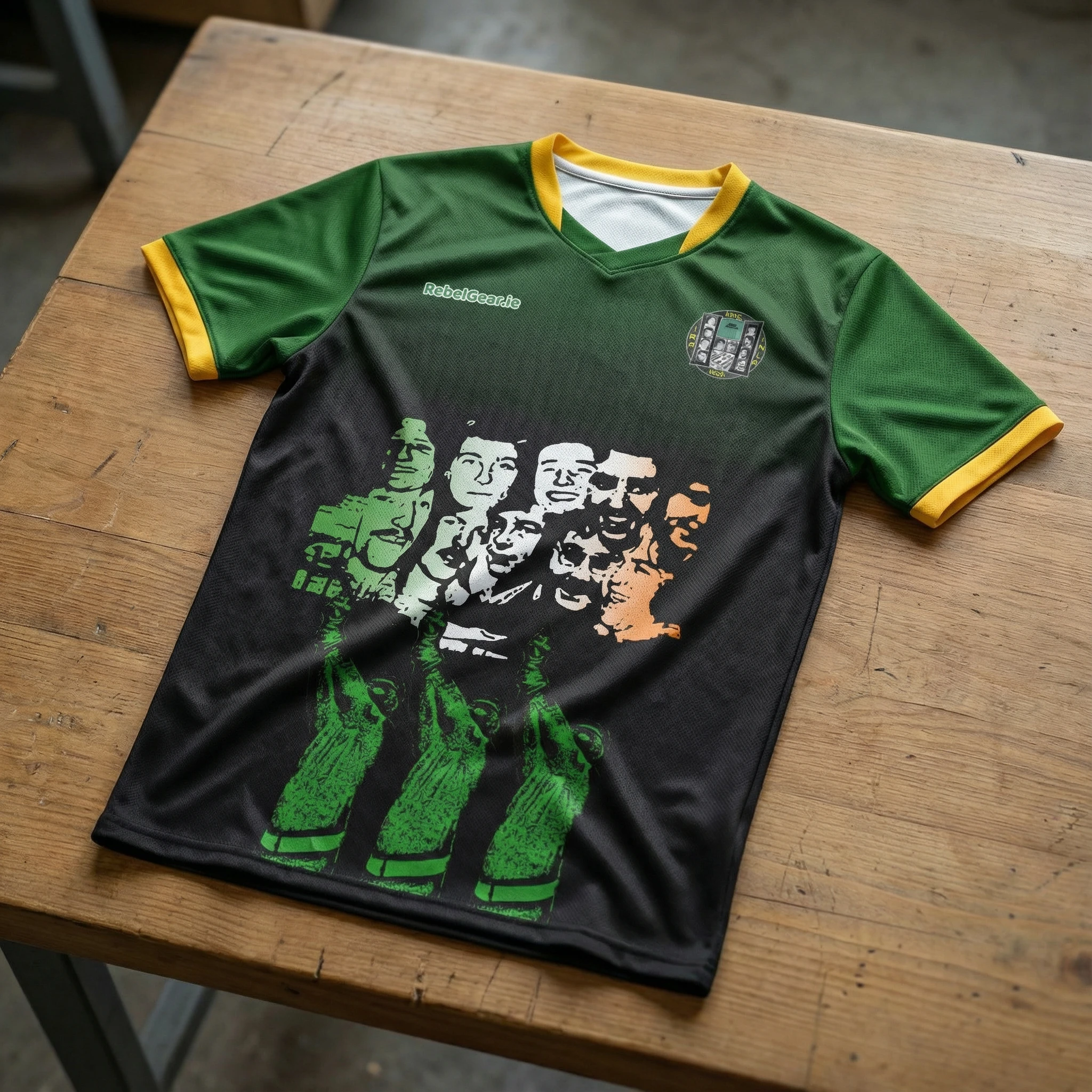 2026 Summer New Kneecap "Burning Police Van" Football Jersey, Family Matching T-shirt Suitable for Daily and Training Wear