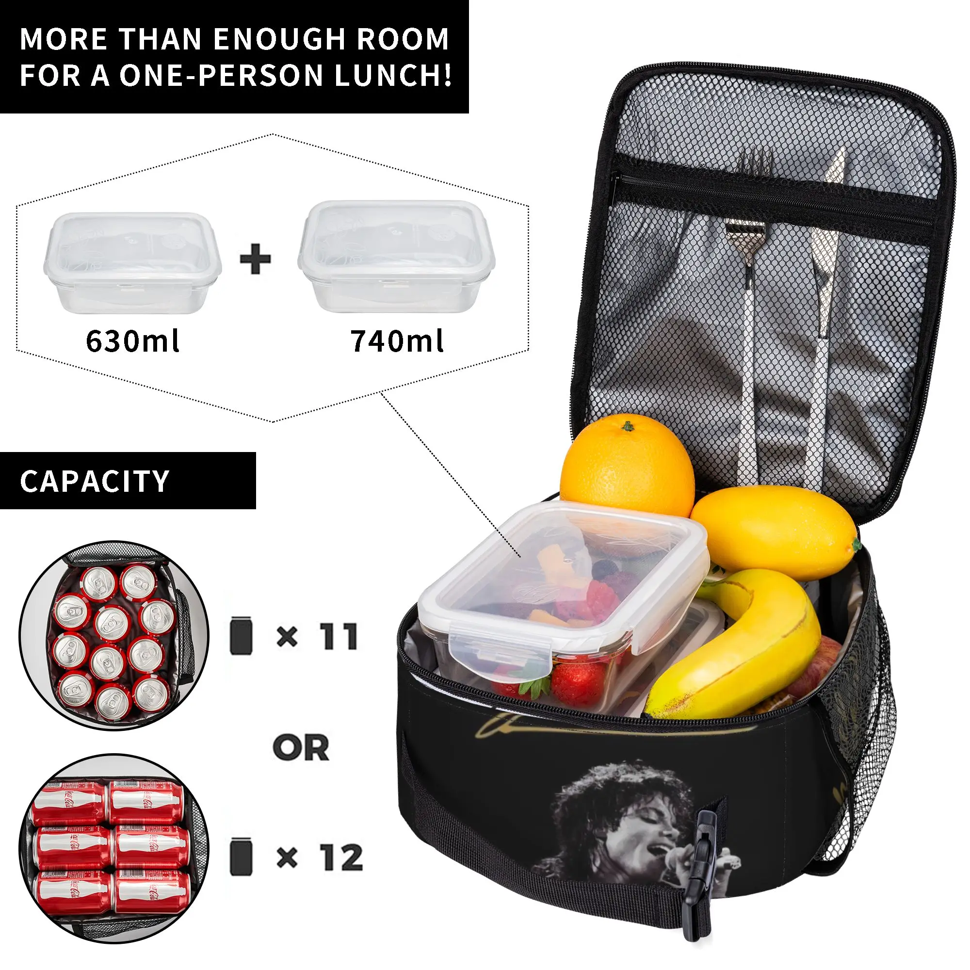 Insulated Lunch Bags Singer Michael Jacksons MJ Tour 2026 Merch Food Box INS Trendy Thermal Cooler Lunch Box For School