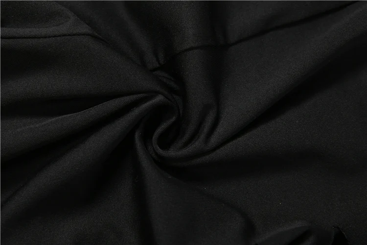 Weird Puss Hollow 2-Piece Set Women Tassel Bandage Low-Neck Sleeveless Backless Playsuits+Simple Leg Sleeve Midnight Sexy Suit