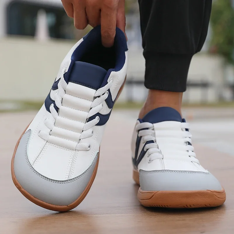 Flat Bottomed Barefoot Shoes for Men and Women Wide Toe Ankle Boots Outdoor Anti Slip Synthetic Leather Shoes Spring and Autumn