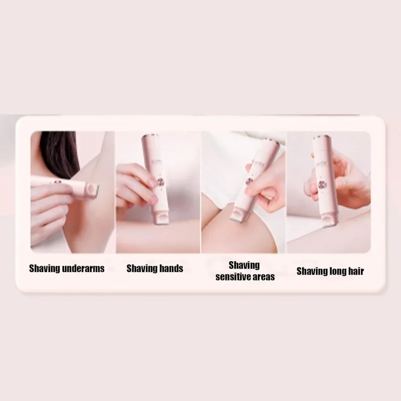 Electric Shaver for Woman Double Head Dual Purpose Female Razor Body Epilator Leg Underarm Bikini Electric Hair Remover Trimmer