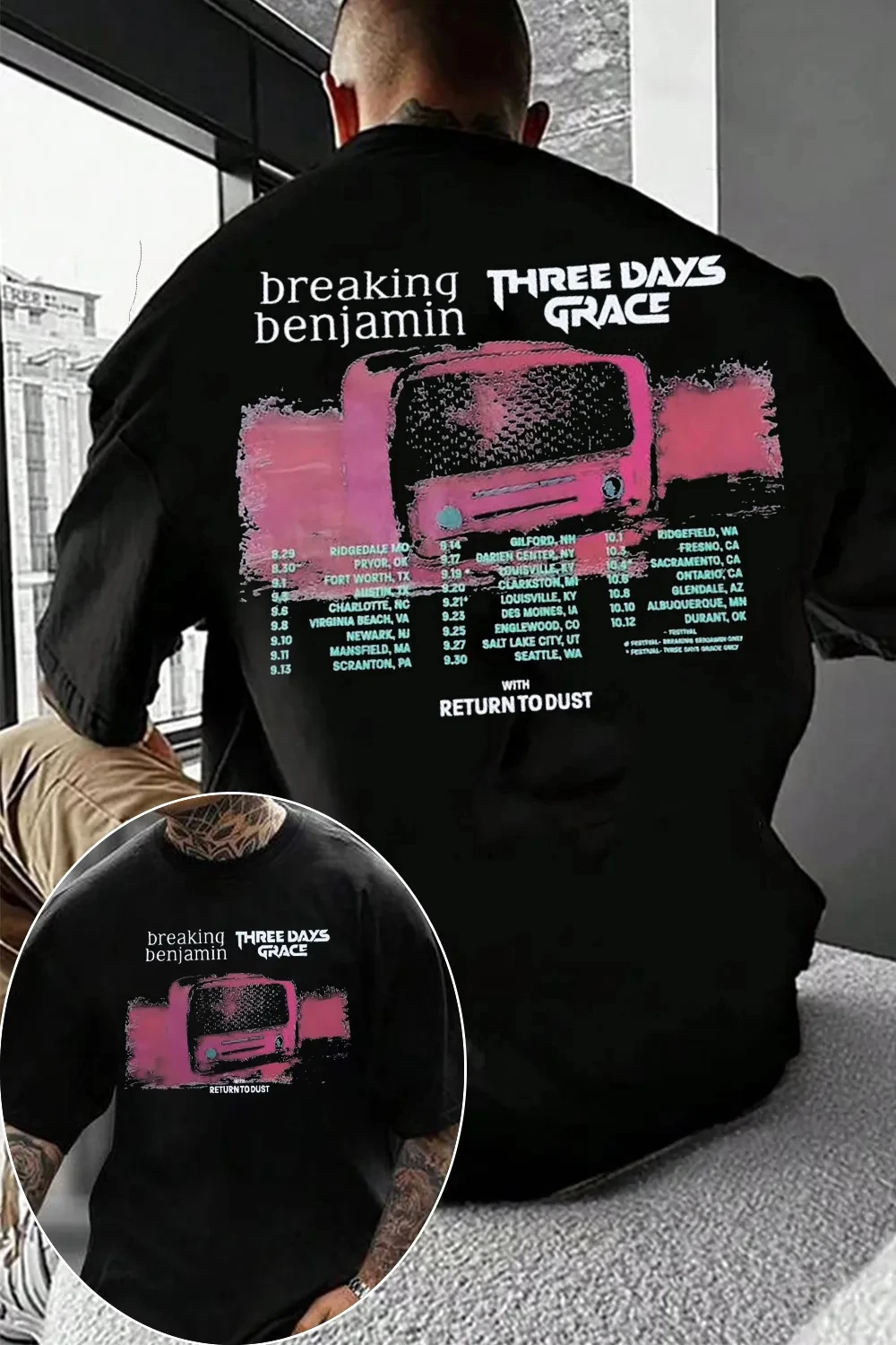 Fashion 2026 Three Days Grace Canada Band Graphic TShirt Mens Womens Cotton Tee Summer Casual Short Sleeve Round Neck Clothing