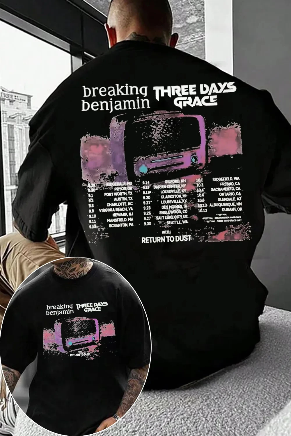 Fashion 2026 Three Days Grace Canada Band Graphic TShirt Mens Womens Cotton Tee Summer Casual Short Sleeve Round Neck Clothing
