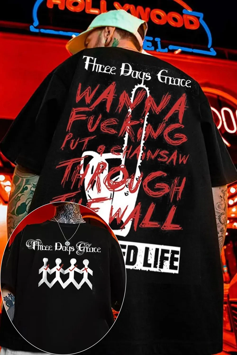 Fashion 2026 Three Days Grace Canada Band Graphic TShirt Mens Womens Cotton Tee Summer Casual Short Sleeve Round Neck Clothing
