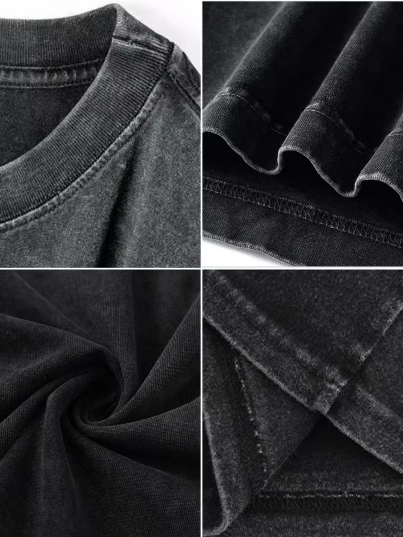 2026 Summer Men's Vintage Washed Pure Cotton T-Shirt Soft and Comfortable for Casual Sports and Outdoor Wear Men's Clothing