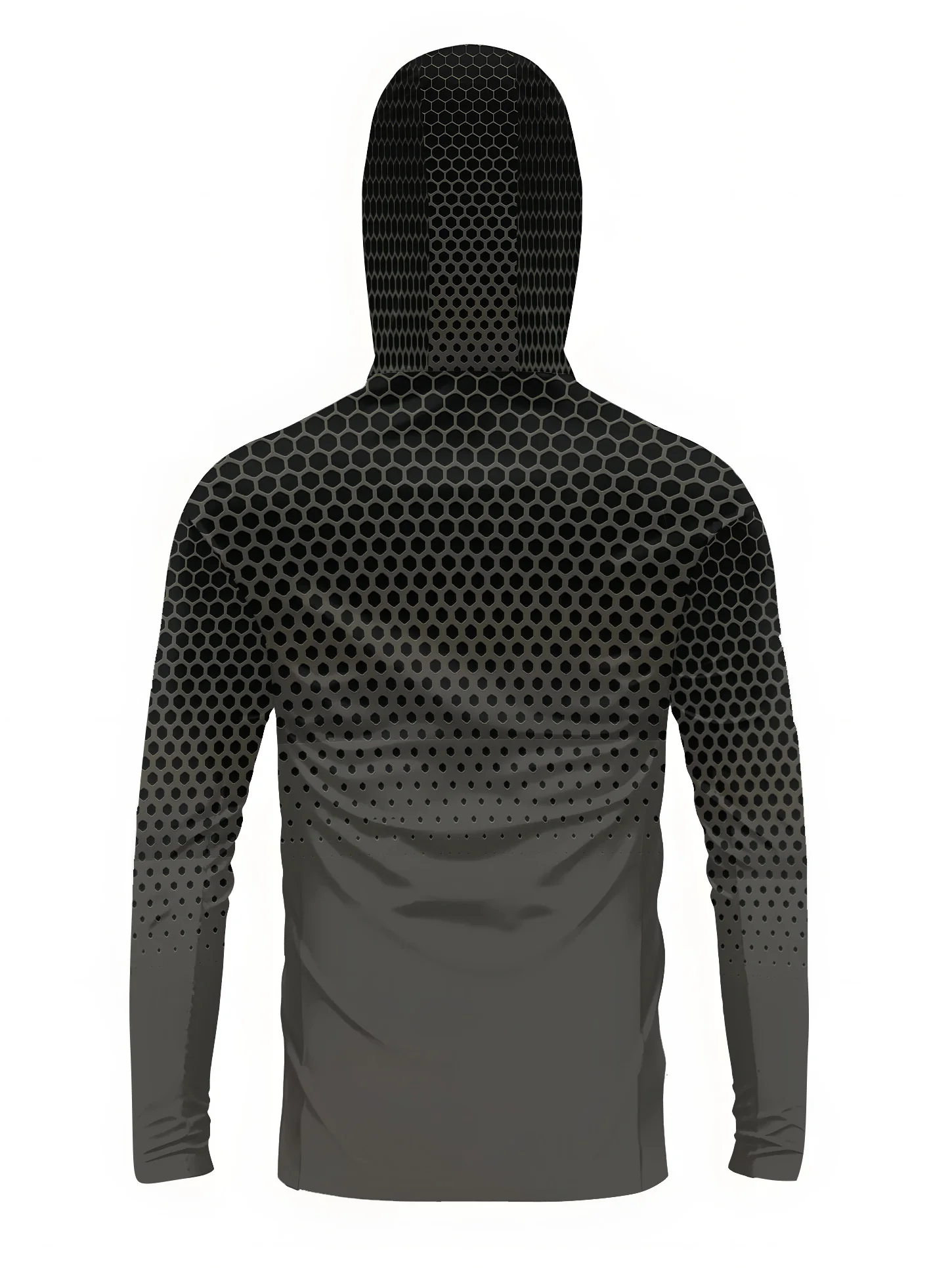 Men Hood Fishing Shirt Long Sleeve Fishing Clothing Fishing T Shirt UV Protection Fishing Shirt Fishing Apparel Quick Dry