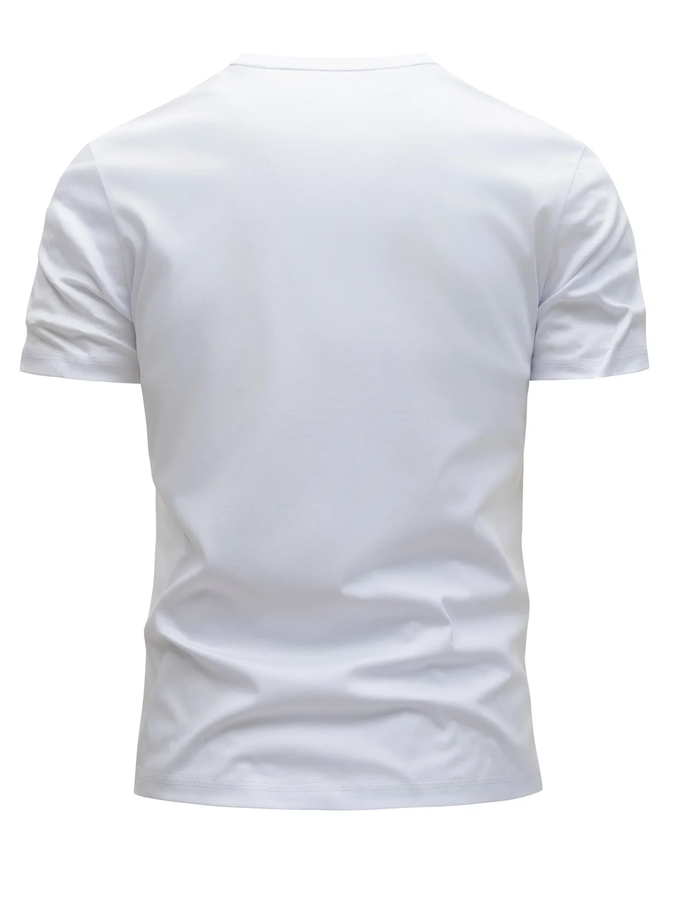 Men's Summer 100% Cotton Casual Fashion MILANO ITALIA Pattern Printed Loose Breathable Round Neck Short Sleeve T-shirt