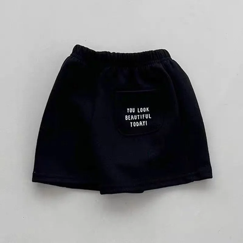Summer RAISE Kids Girls Shorts Thin Letter Printed Pockets Children Girls Shorts Loose Elastic Waist Infant Babys Girls Shorts