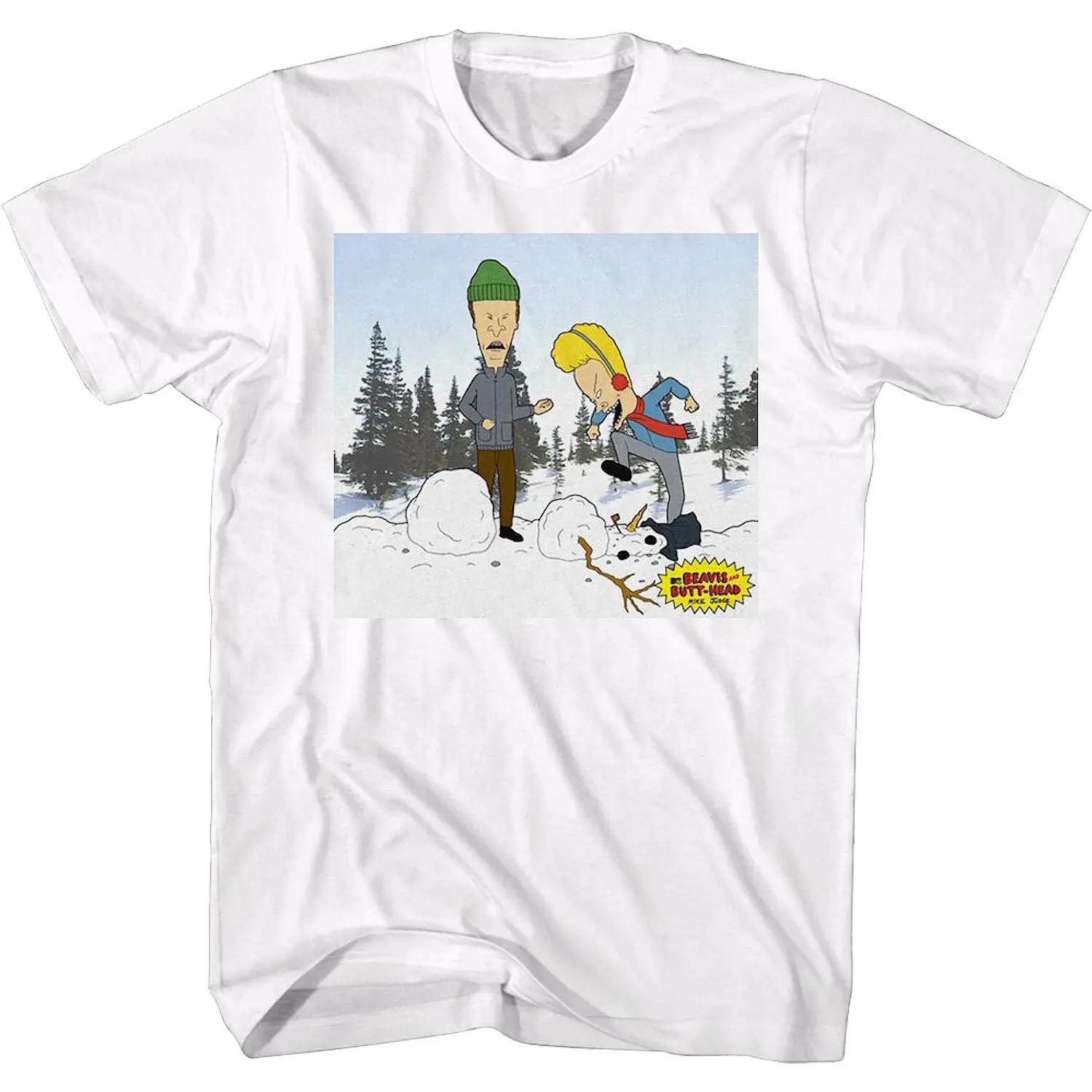 Fun 1993 Animated Beavis and Butt-head T-Shirt 100% Cotton Graphic Tee Men Women Summer Streetwear Top