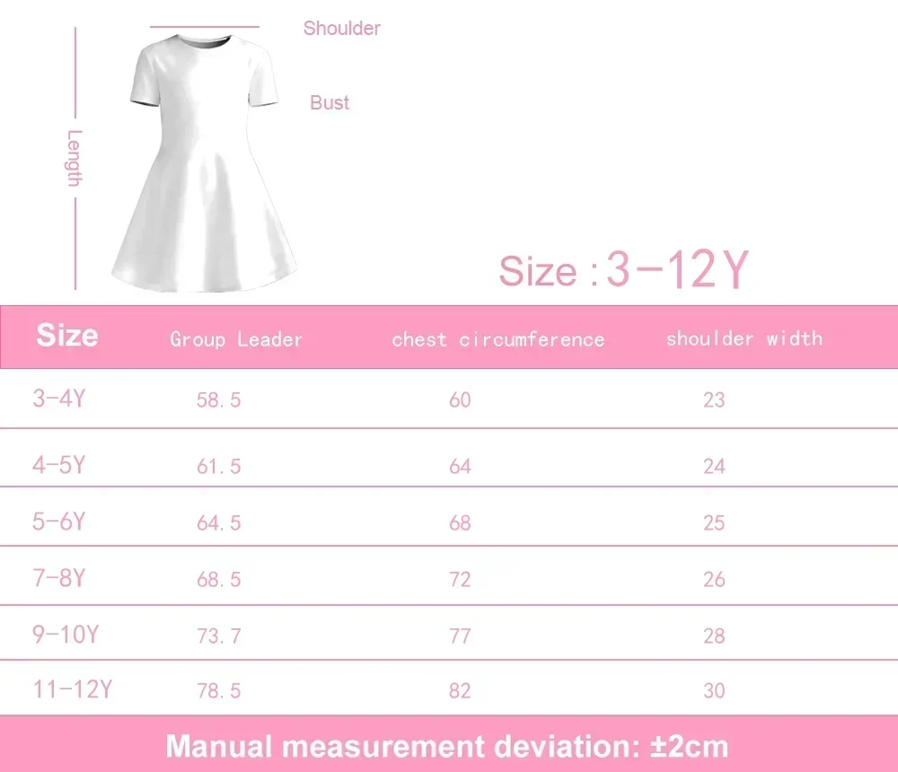 Girl K-Pop Star Group Stage Print Dress, White and Purple Short Sleeved T-shirt Dress Suitable for Birthday Gifting and Parties