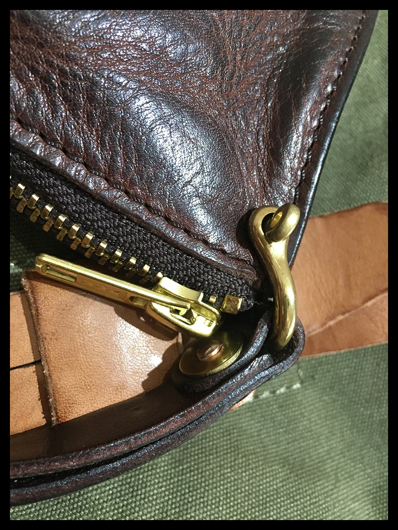 AETOO Locomotive retro long pleated to do old men's first layer cowhide purse hand bag coin purse